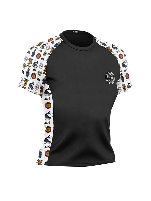 Chill and Jiu Kids No Gi Rash Guard Short Sleeve